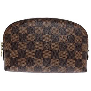 LOUIS VUITTON Authentic Brown Damier Pochette Pouch